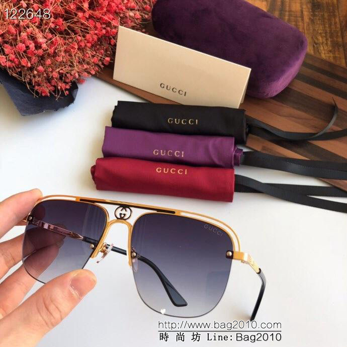 GUCCI古馳 新款 GG0497 男女款 百搭款 太陽鏡  lly1239